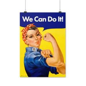 Women Power We Can Do it! WWII - Poster Print