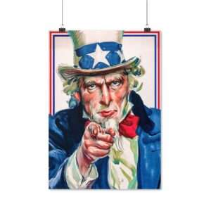 Uncle Sam WWI I Want You - Poster Print