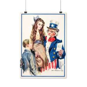 Uncle Sam Boys and Girls by James Montgomery Flagg - Poster Print