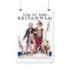 Uncle Sam Side by Side Britannia - James Montgomery Flagg - Poster Print