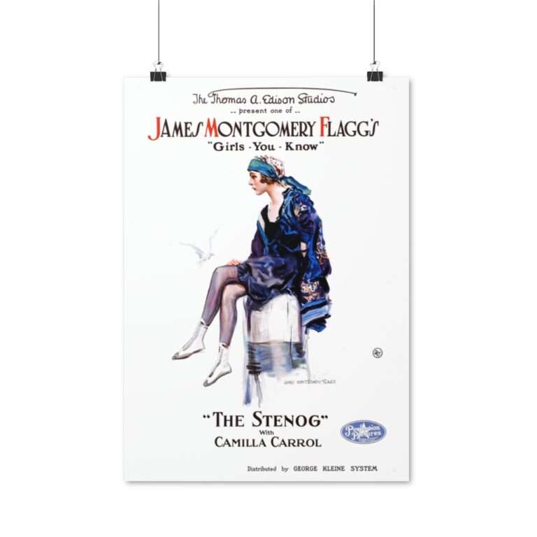The Stenog by James Montgomery Flagg - Poster Print - Image 8