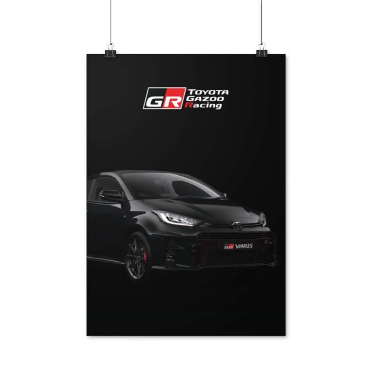 Black GR Yaris Toyota - Poster Print - Image 8