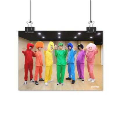 Poster Photo Print of Enhypen Group Photo for Halloween 2020 Fruit Cosplay