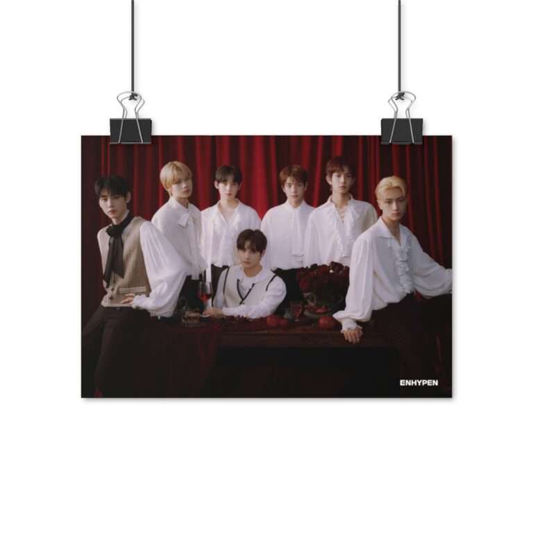 Poster Photo Print of Enhypen Group Photo for Day One Concept Dusk