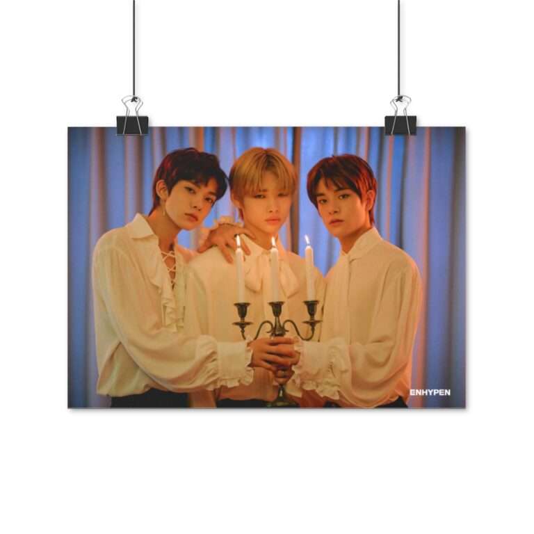 Poster Photo Print of Enhypen Group Photo for Day One Concept Dusk