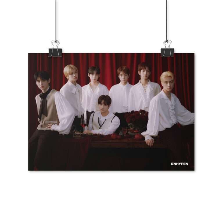 Poster Photo Print of Enhypen Group Photo for Day One Concept Dusk