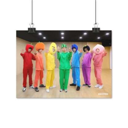 Poster Photo Print of Enhypen Group Photo for Halloween 2020 Fruit Cosplay