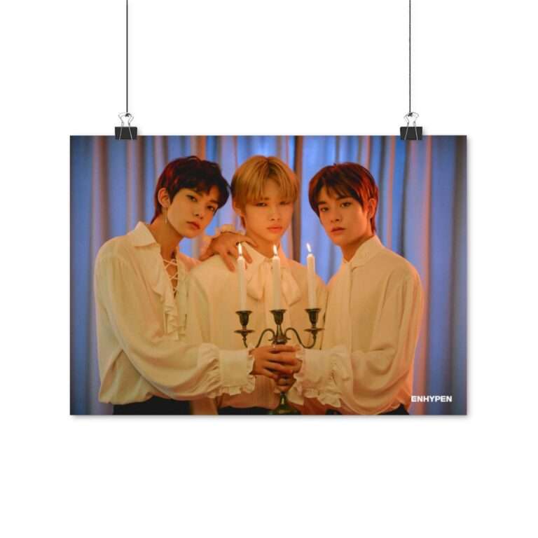 Poster Photo Print of Enhypen Group Photo for Day One Concept Dusk