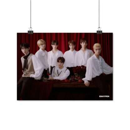 Poster Photo Print of Enhypen Group Photo for Day One Concept Dusk