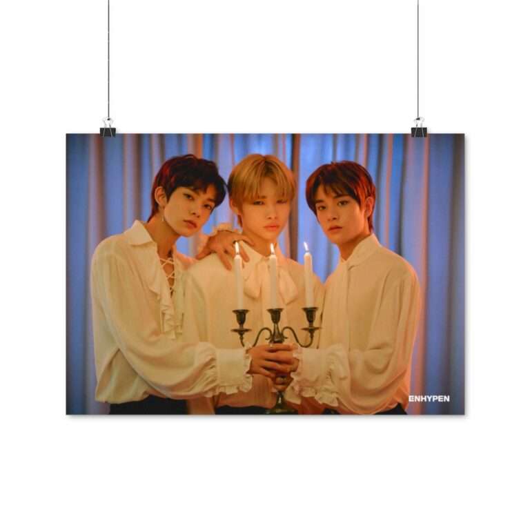 Poster Photo Print of Enhypen Group Photo for Day One Concept Dusk
