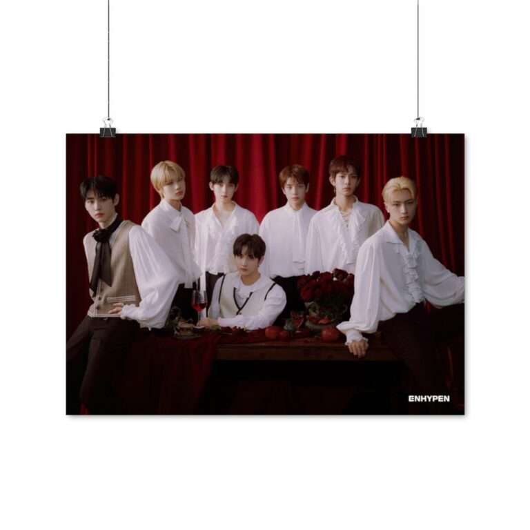 Poster Photo Print of Enhypen Group Photo for Day One Concept Dusk