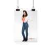 Actress Hayley Orrantia in White Jacket and Orange Top - Poster Print - Image 3