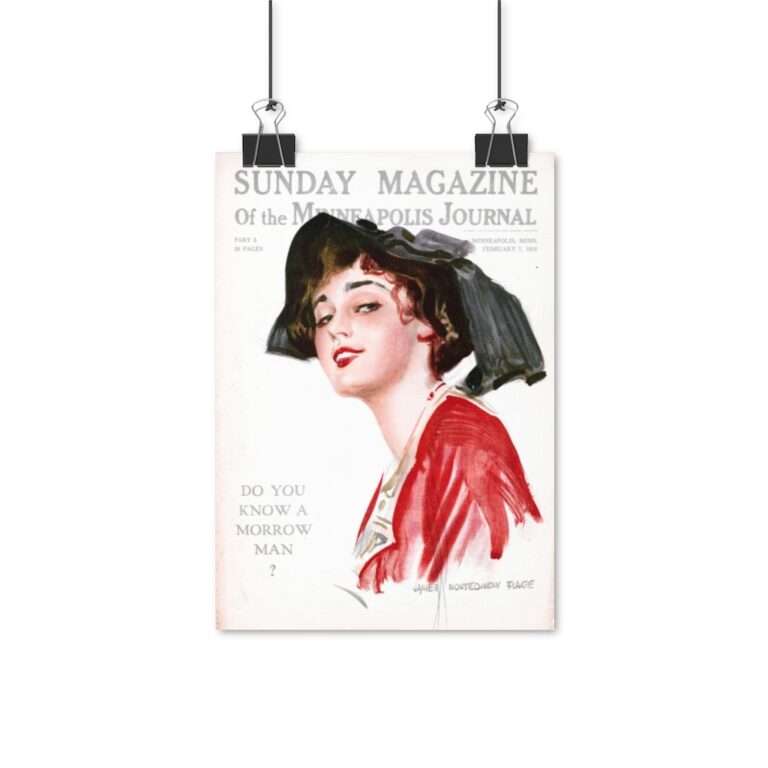 Sunday Magazine Cover by James Montgomery Flagg - Poster Print - Image 3