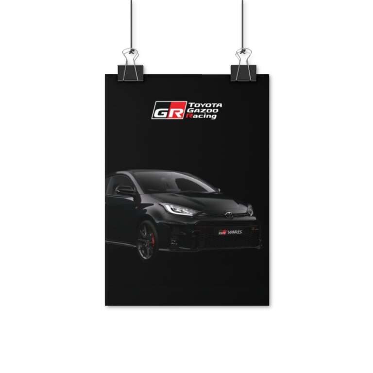 Black GR Yaris Toyota - Poster Print - Image 2
