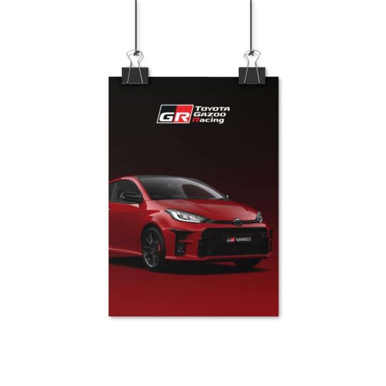 Red GR Yaris Toyota - Poster Print - Image 2