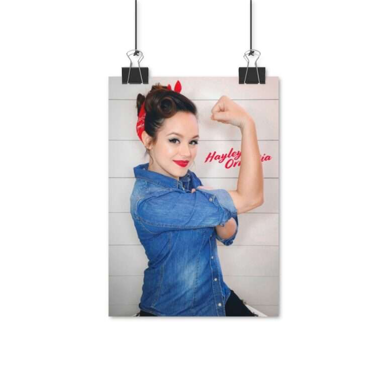 Actress Hayley Orrantia Women Power - Poster Print - Image 3