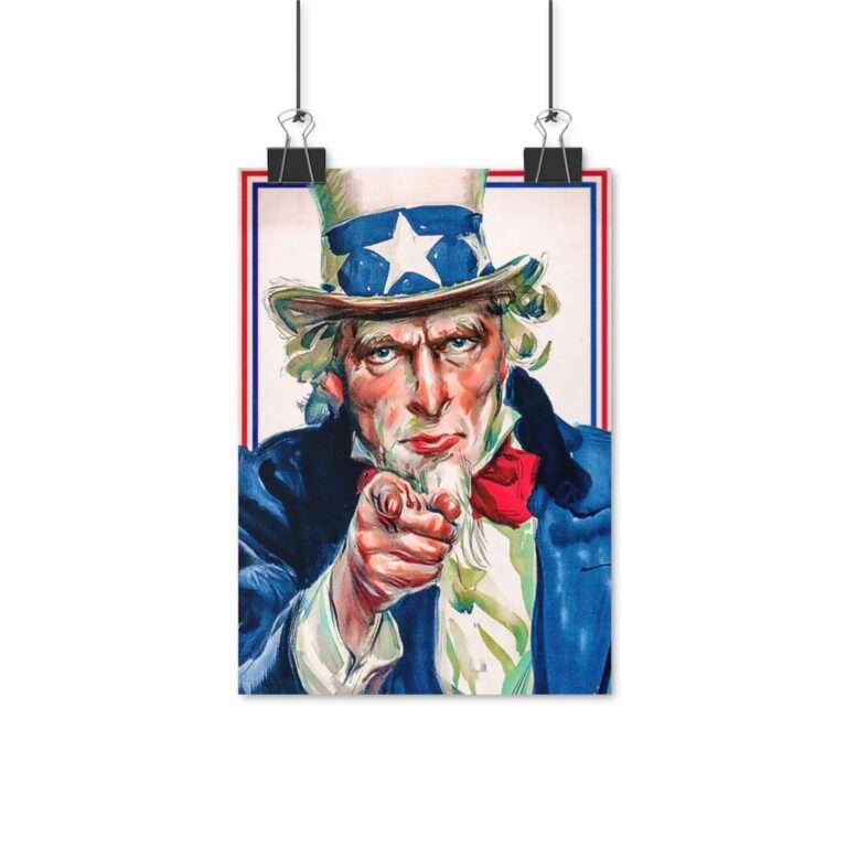 Uncle Sam WWI I Want You - Poster Print - Image 3