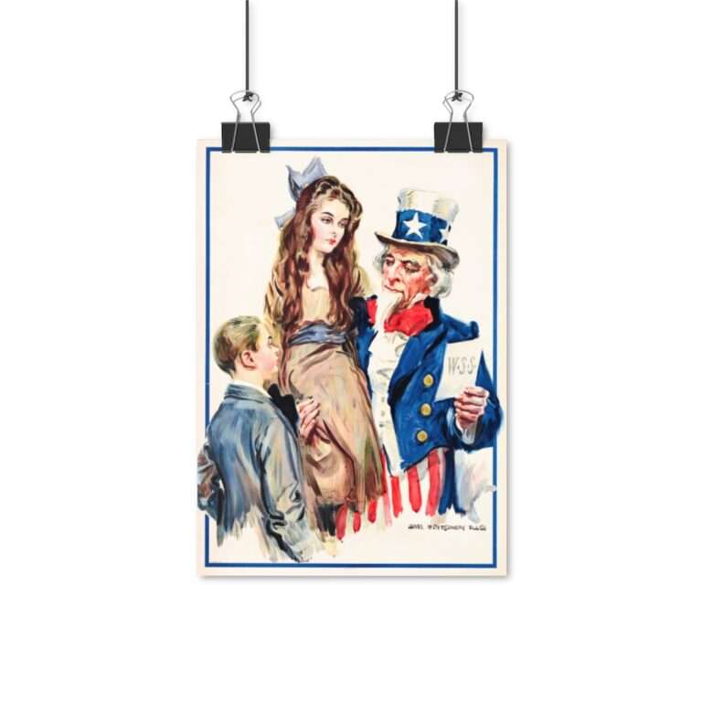 Uncle Sam Boys and Girls by James Montgomery Flagg - Poster Print - Image 3