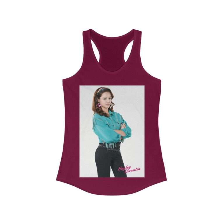 The Goldbergs Hayley Orrantia in Green Fringe Jacket - Women's Racerback Tank - Image 14