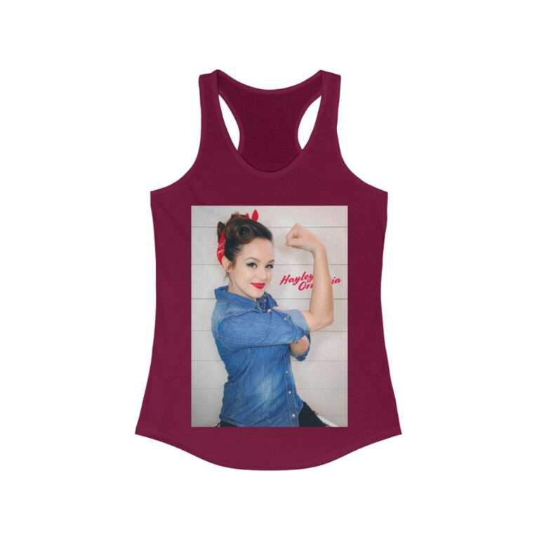 Actress Hayley Orrantia Women Power - Women's Racerback Tank - Image 15