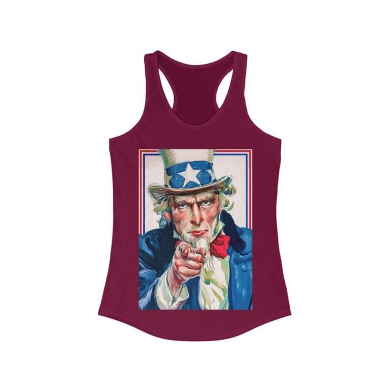 Uncle Sam I Want You Poster Art - Women's Racerback Tank - Image 14