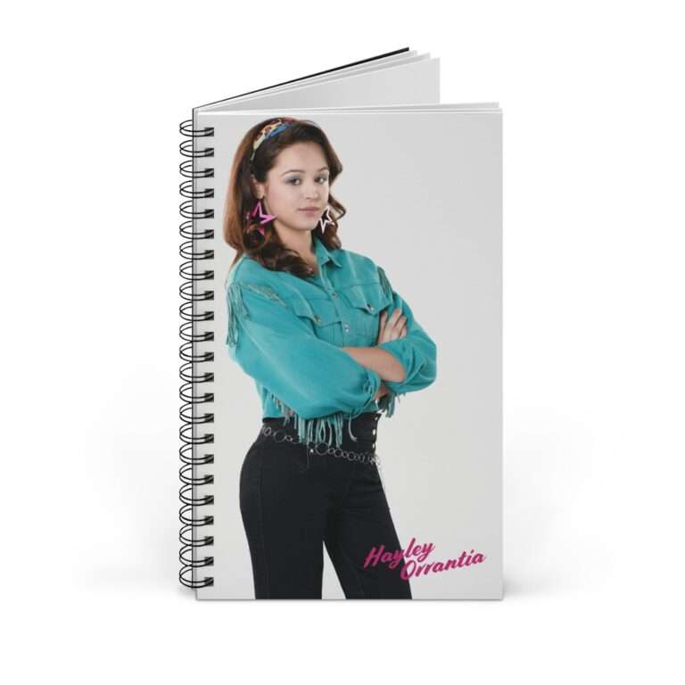 The Goldbergs Hayley Orrantia in Green Fringe Jacket - Spiral Notebook Journal - Image 2