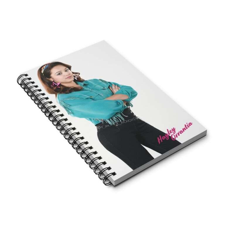 The Goldbergs Hayley Orrantia in Green Fringe Jacket - Spiral Notebook Journal - Image 3