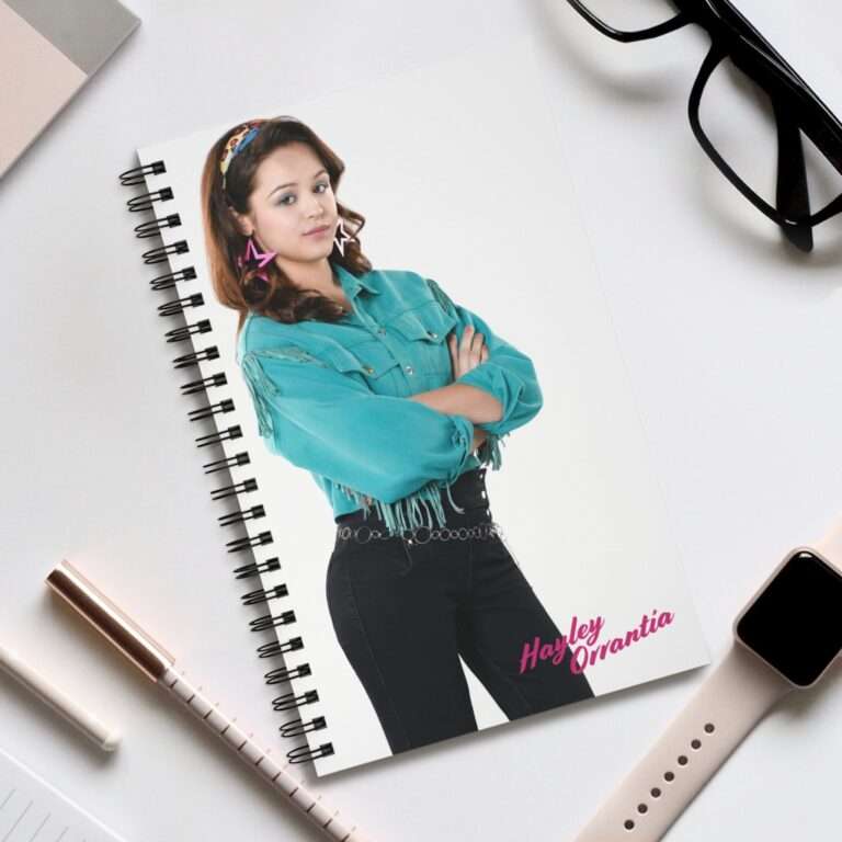 The Goldbergs Hayley Orrantia in Green Fringe Jacket - Spiral Notebook Journal - Image 5