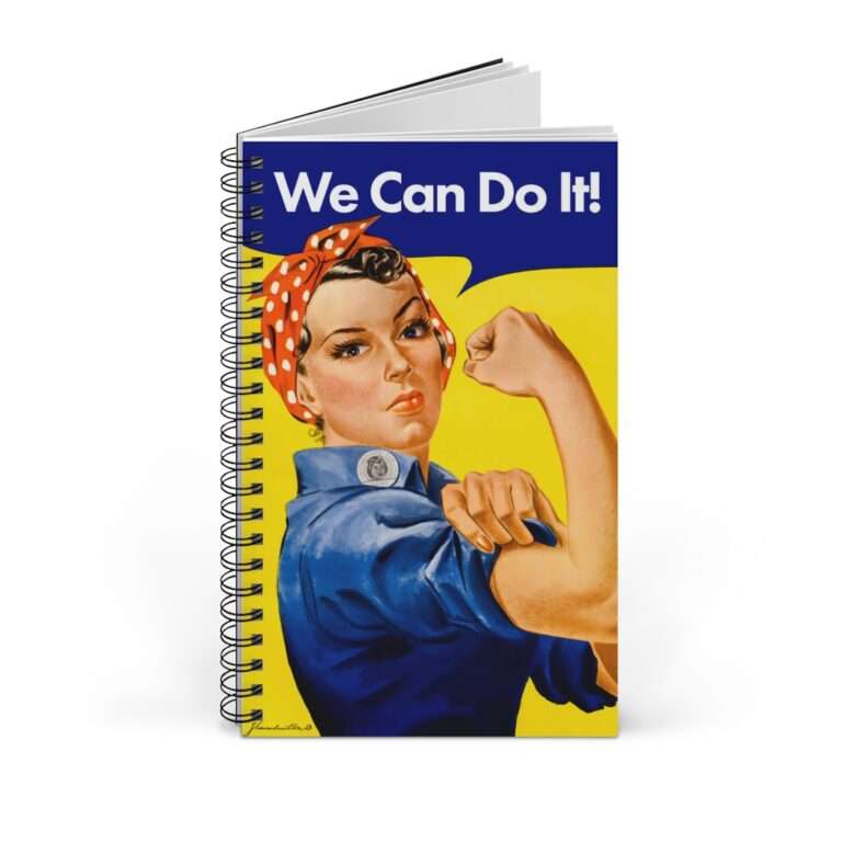 We Can Do it! WWII Poster Art - Spiral Notebook Journal - Image 2
