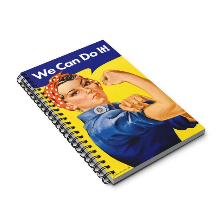 We Can Do it! WWII Poster Art - Spiral Notebook Journal - Image 3