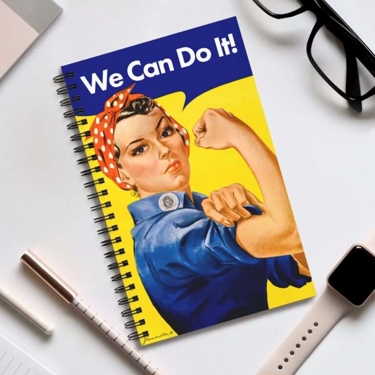We Can Do it! WWII Poster Art - Spiral Notebook Journal - Image 5