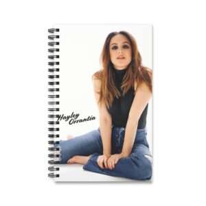 Actress Hayley Orrantia with Jeans Outfit on The Floor - Spiral Notebook Journal