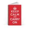 Keep Calm and Carry On - Spiral Notebook Journal - Image 2