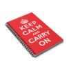 Keep Calm and Carry On - Spiral Notebook Journal - Image 3