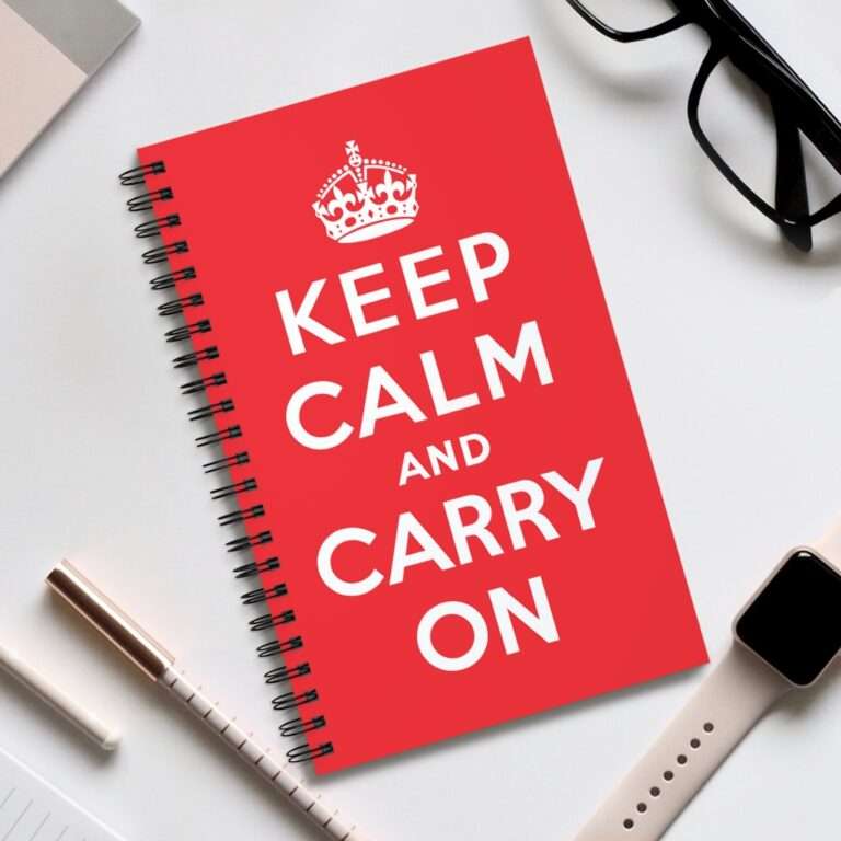 Keep Calm and Carry On - Spiral Notebook Journal - Image 5