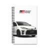 White GR Yaris Toyota - Spiral Notebook Journal