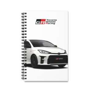 White GR Yaris Toyota - Spiral Notebook Journal