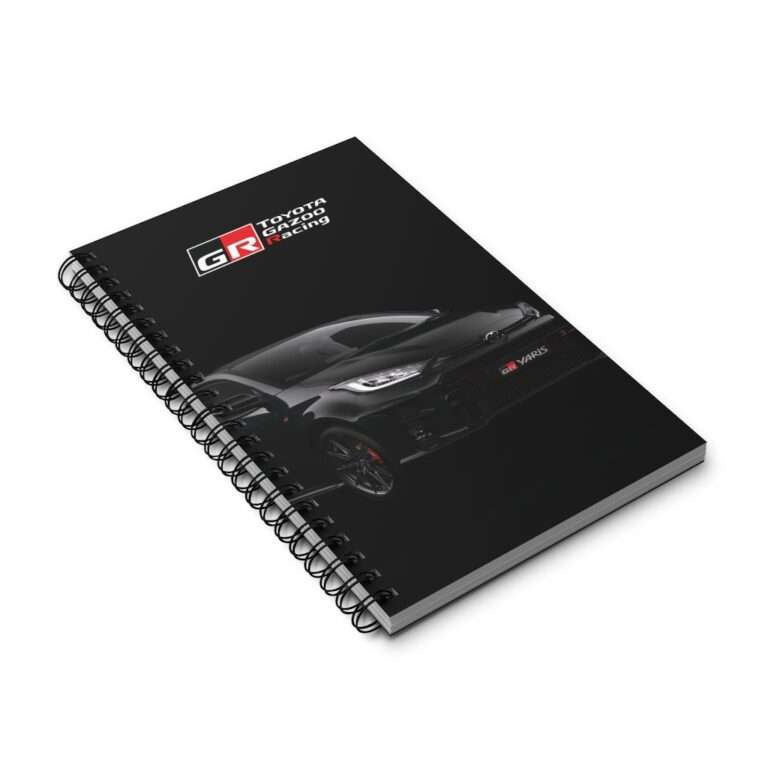 Black GR Yaris Toyota - Spiral Notebook Journal - Image 3