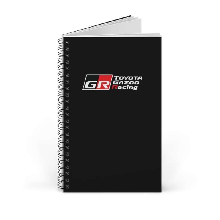 Black GR Toyota Gazoo Racing - Spiral Notebook Journal - Image 2