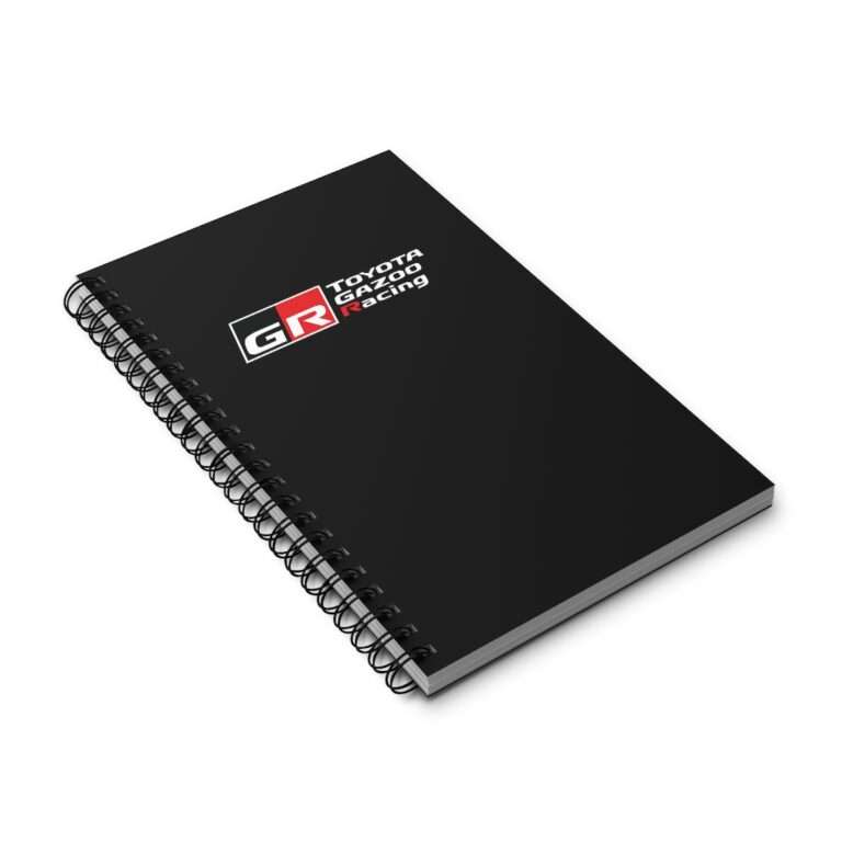 Black GR Toyota Gazoo Racing - Spiral Notebook Journal - Image 3