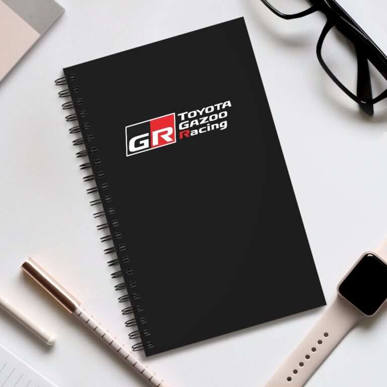 Black GR Toyota Gazoo Racing - Spiral Notebook Journal - Image 5