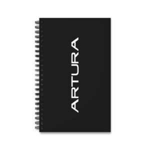 McLaren Artura black spiral notebook journal