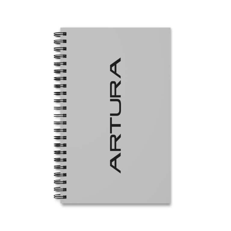 McLaren Artura grey spiral notebook journal