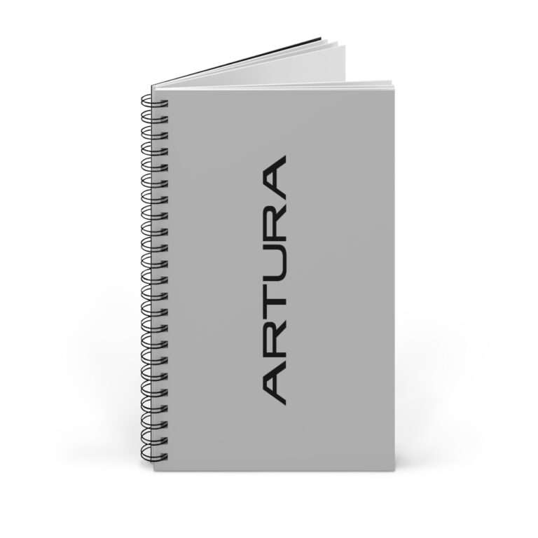 McLaren Artura grey spiral notebook journal