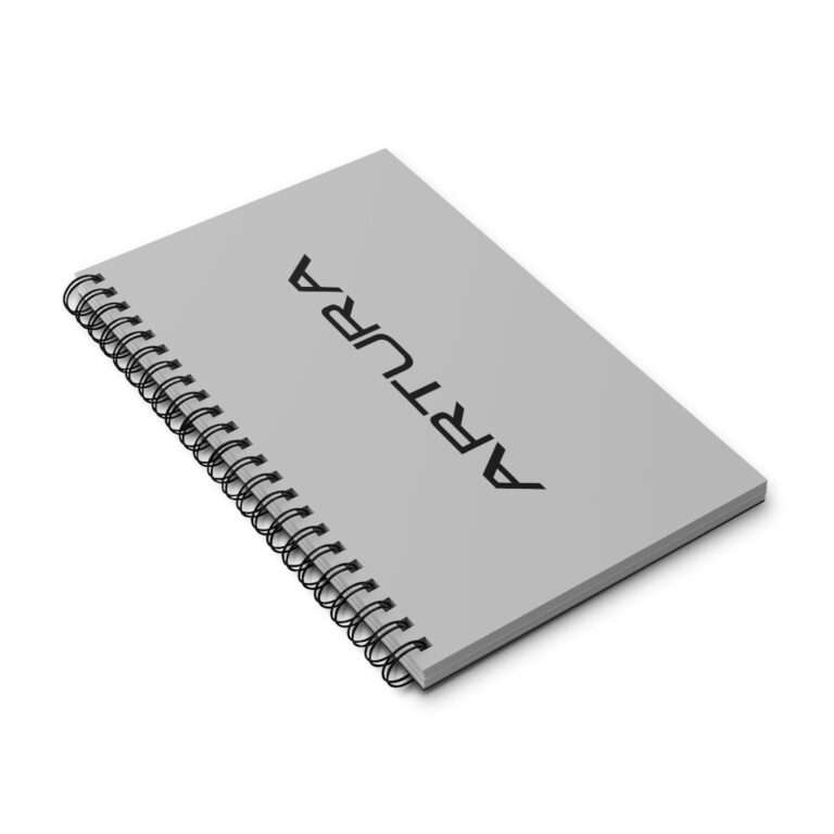 McLaren Artura grey spiral notebook journal