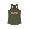 Army Green Enhypen Racerback Tank for Women