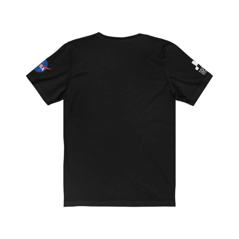 Black NASA t-shirt with Patch of Mars 2020 Perseverance mission - back