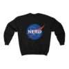 NASA "Nerd" unisex sweatshirt - black