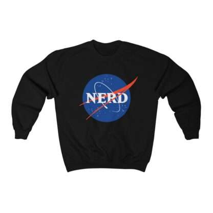 NASA "Nerd" unisex sweatshirt - black