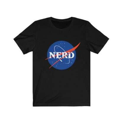 NASA "Nerd" unisex t-shirt - black